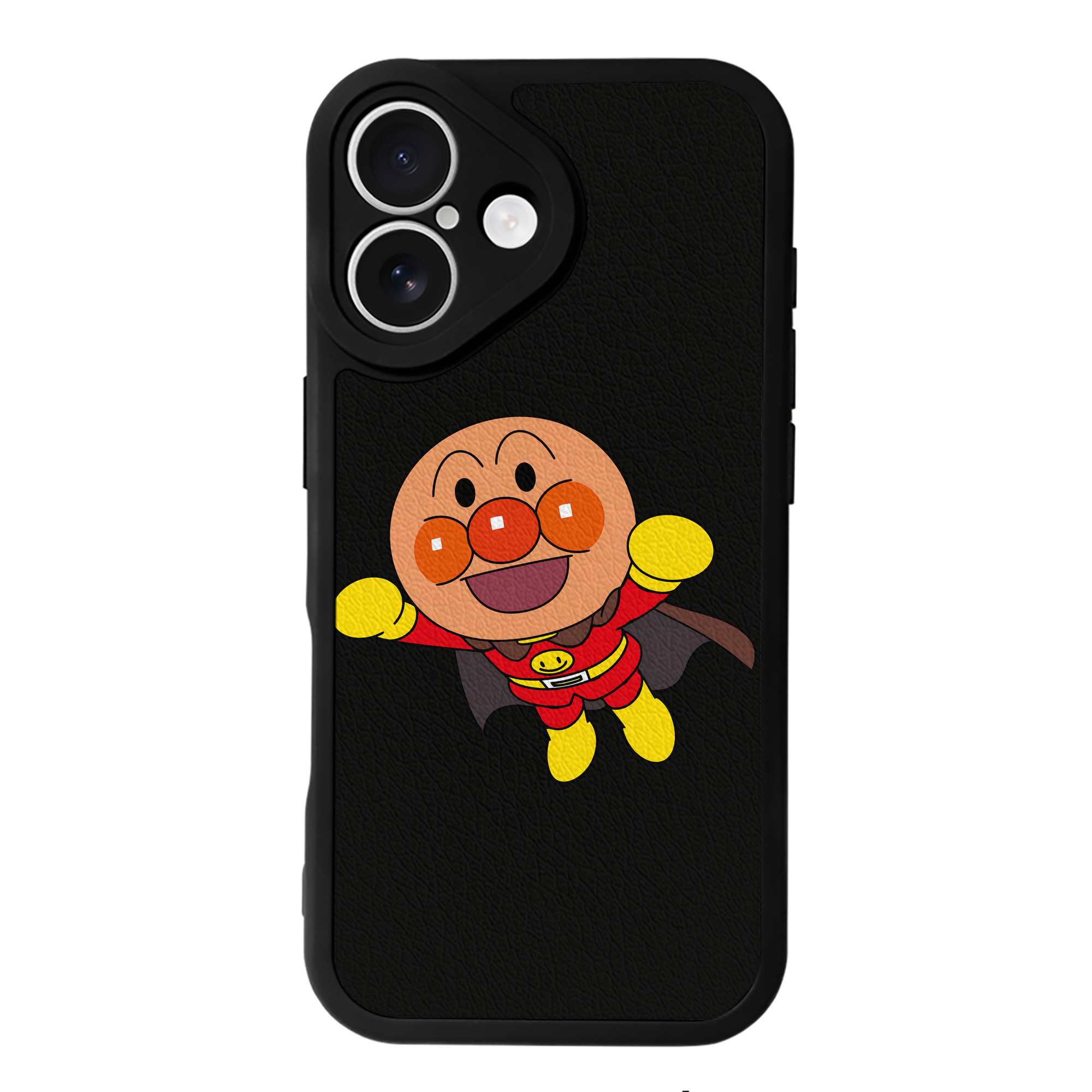 （画像用） アンパンマン Anpanman 【iPhone 16シリーズ対応】シリコンスマホケース（レザー調） 材質：シリコン